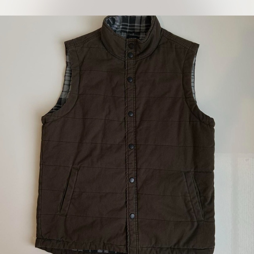 Men's Brown Quilted Vest